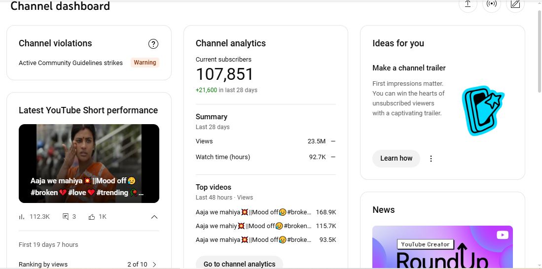 ✅ 108K+ Subscribers | ✅ 117M+ Lifetime Views | Sahil Boro