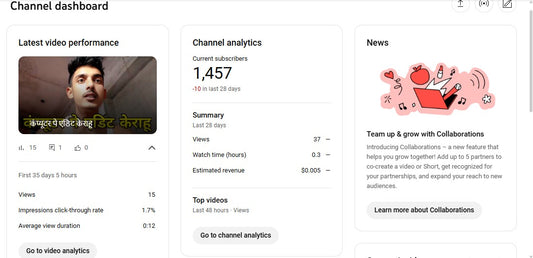 Monetization : Yes ✅ | ✅ 1.4K+ Subscribers | ✅ 110K+ Lifetime Views | Life Vlog