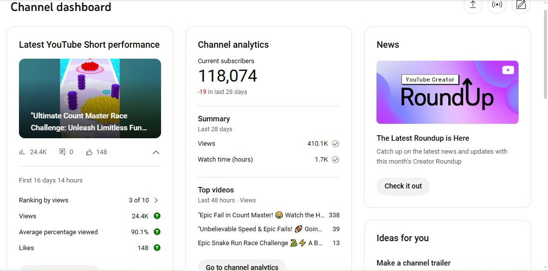 ✅ 118K+ Subscribers Channel | ✅ 27M+ Lifetime Views | Raju Official.. Gaming