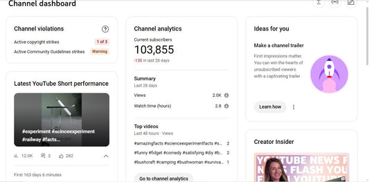 ✅ 103K Subscribers Channel | ✅ 85M+ Lifetime Views | AmbitionNest