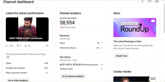 ✅ 58K+ Subscribers | ✅ 5M+ Lifetime Views | NONI TREND STORY
