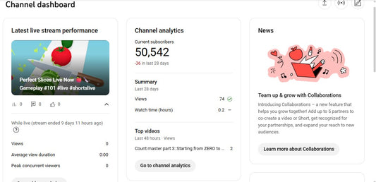 ✅ 50K+ Subscribers | ✅ 19.8M+ Lifetime Views | Gamer xyz