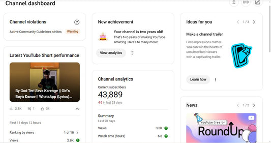 ✅ 43K+ Subscribers | ✅ 5M+ Lifetime Views | Ritik kumar