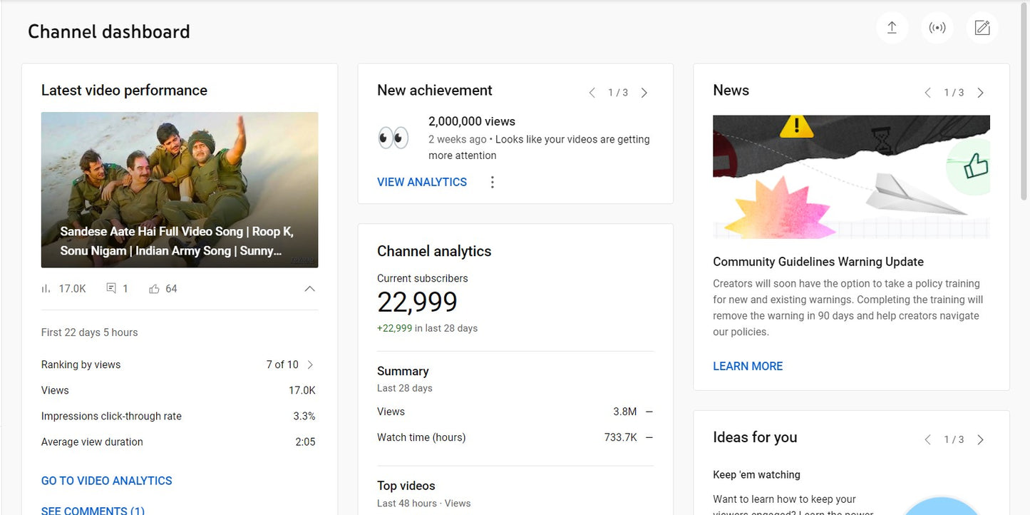 23K Subscribers Channel | Music