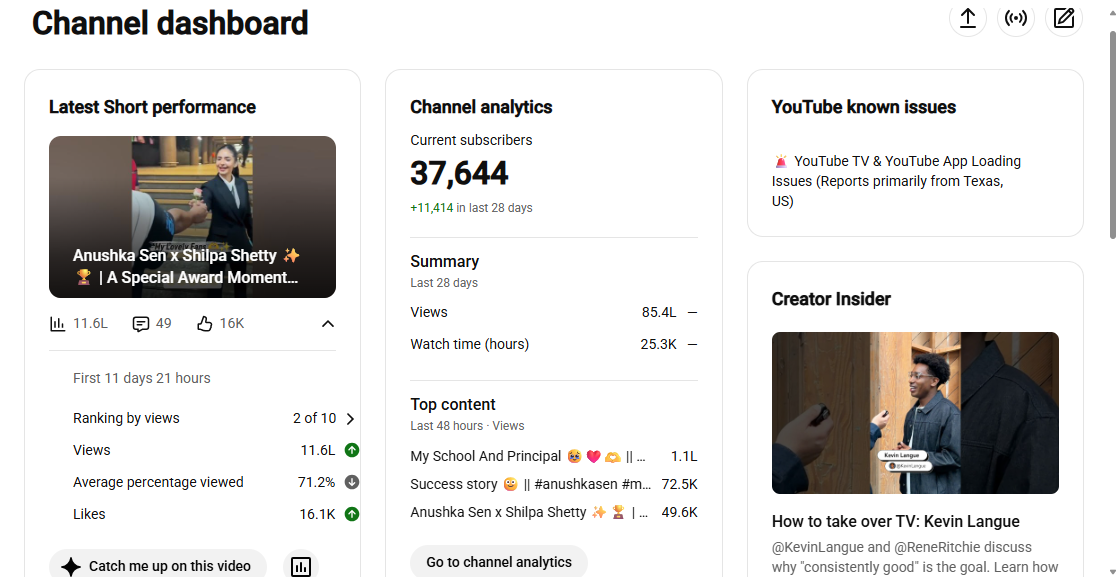 ✅ 37K+ Subscribers | ✅ 25M+ Lifetime Views | Senian Universe