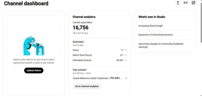 Monetization : Yes ✅ | ✅ 16K+ Subscribers | ✅ 1.4M+ Lifetime Views | ✅ Suraj Gupta Tv