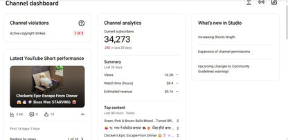 Monetization : Yes ✅ | ✅ 34K+ Subscribers | ✅ 24M+ Lifetime Views | Ai DADA 44