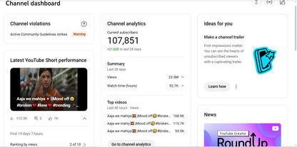✅ 108K+ Subscribers | ✅ 117M+ Lifetime Views | Sahil Boro