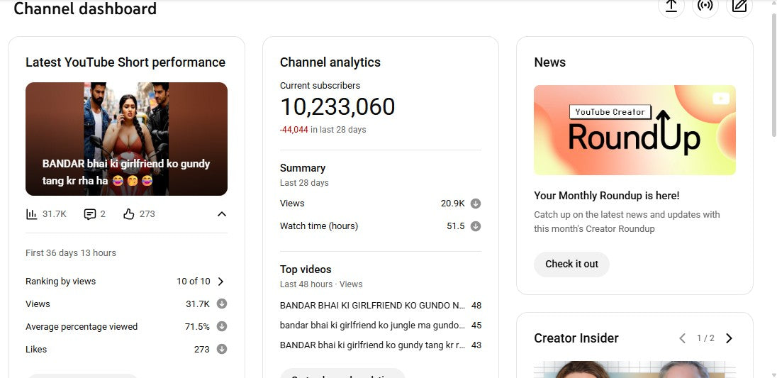 ✅ 10.2M+ Subscribers | ✅ 393M+ Lifetime Views | Monkey Prankster