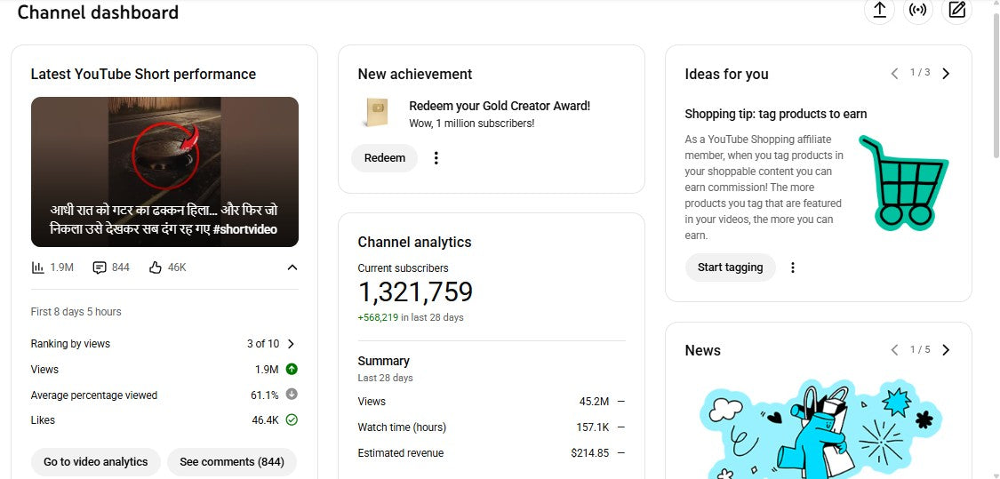 Monetization : Yes ✅ | ✅ 1.32M+ Subscribers | ✅ 86M+ Lifetime Views | Lala fw 2