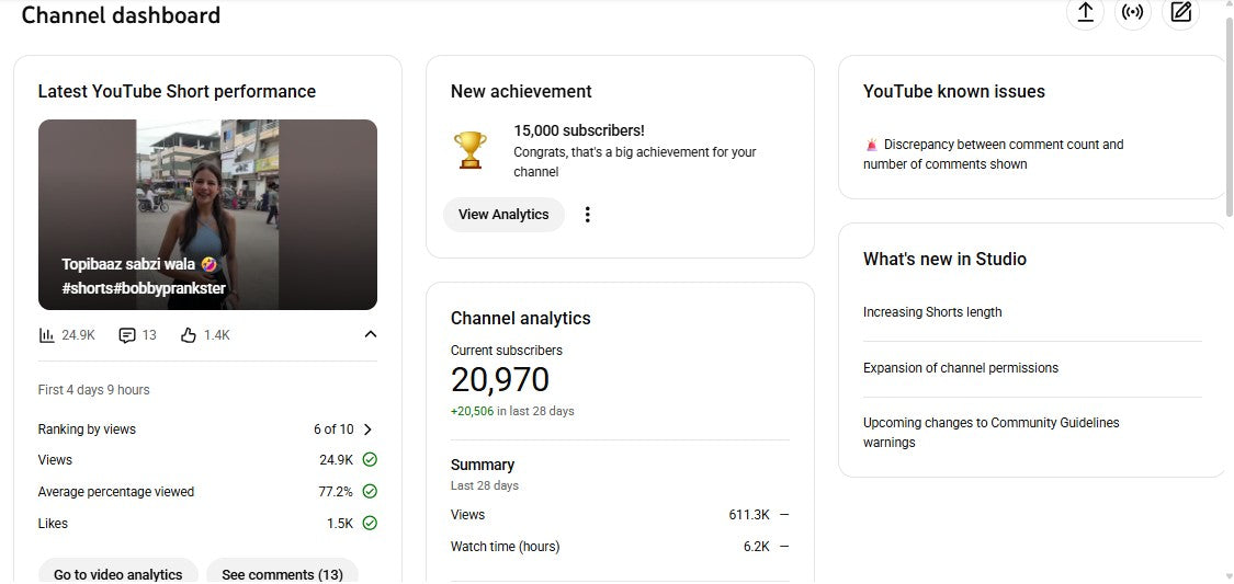 ✅ 21K+ Subscribers | ✅ 0.5M+ Lifetime Views | BOBBY GPAGLU