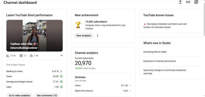 ✅ 21K+ Subscribers | ✅ 0.5M+ Lifetime Views | BOBBY GPAGLU