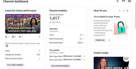 Monetization : Yes ✅ | ✅ 1.4K+ Subscribers | ✅ 149K+ Lifetime Views | Bulletin Samachar