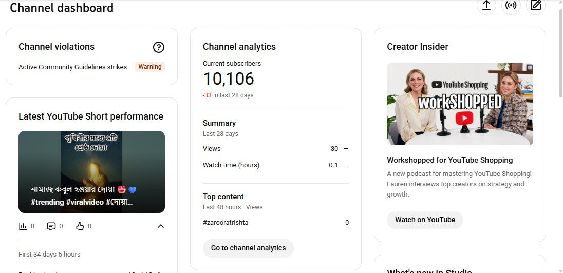✅ 10K+ Subscribers | ✅ 1M+ Lifetime Views | Test two