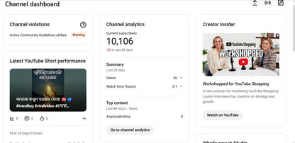 ✅ 10K+ Subscribers | ✅ 1M+ Lifetime Views | Test two