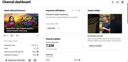 ✅ 7.5K+ Subscribers | ✅ 2M+ Lifetime Views | Santali Remix Creator