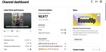 ✅ 90K+ Subscribers | ✅ 46M+ Lifetime Views | tanvir Ahmed