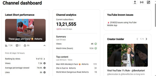 ✅ 1.32K+ Subscribers | ✅ 66M+ Lifetime Views | USA FACT