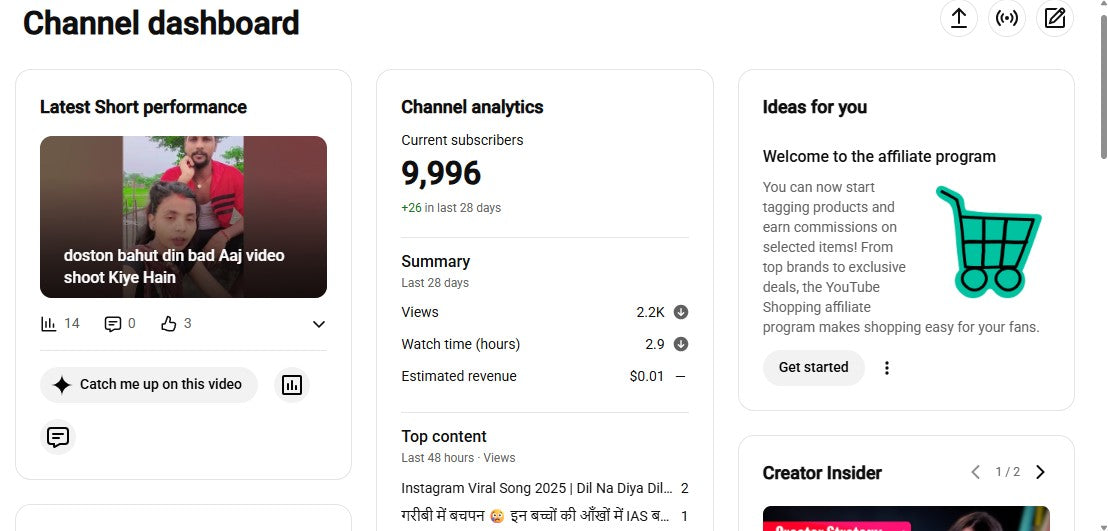 Monetization : Yes ✅ | ✅ 9.9K+ Subscribers | ✅ 3.1M+ Lifetime Views | ✅ jai MAHAKAL Studio