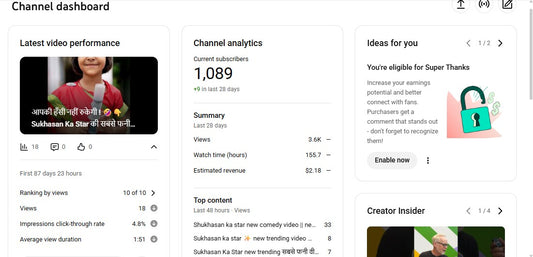Monetization : Yes ✅ | ✅ 1K+ Subscribers | ✅ 449K+ Lifetime Views | ✅ Md Aman Fun