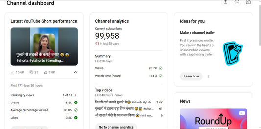 ✅ 99K+ Subscribers | ✅ 16M+ Lifetime Views | DB Brother's ( mini )