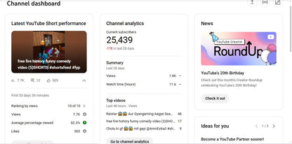 ✅ 25K Subscribers Channel | ✅ 2M Lifetime Views | AKIF GAMER