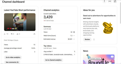 Monetization : Yes ✅ | ✅ 3K+ Subscribers | ✅ 662K+ Lifetime Views | Prodip Official