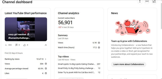 ✅ 56K+ Subscribers | ✅ 13M+ Lifetime Views | TT REXA