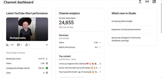 ✅ 24K+ Subscribers | ✅ 1.3M+ Lifetime Views | Yt SUDHANSHU3️⃣