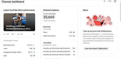 ✅ 35K+ Subscribers | ✅ 10M+ Lifetime Views | Anusen creation 5.0