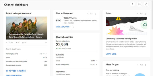 23K Subscribers Channel | Music